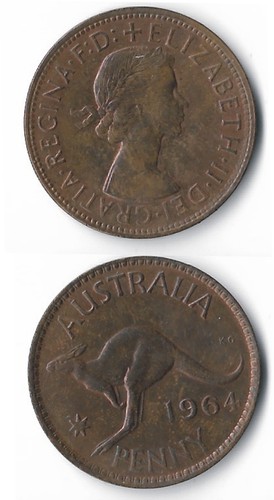 Australia penny 1964 - australia.,