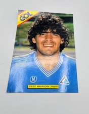 Foto cartolina Maradona napoli super gol 1985
