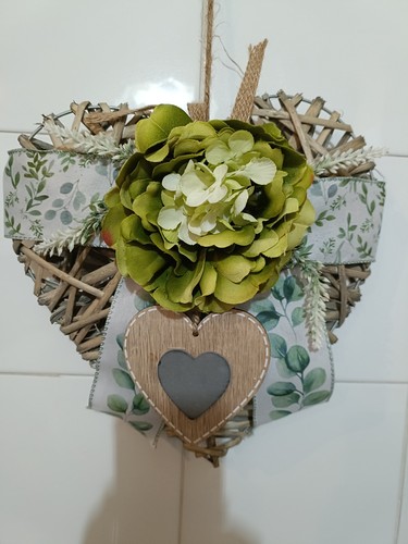 Fuoriporta cuore rattan - , in