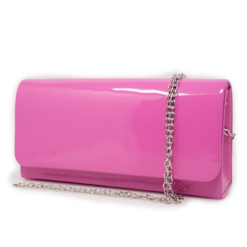 Pochette fuxia vernice - fuxia,
