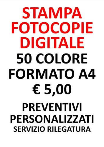 Stampa fotocopie colore - stampa, 50