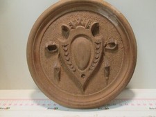 VECCHIA FORMELLA BOZZA IN LEGNO INTAGLIATA  DIAMETRO 15-16 cm.