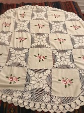 Tovaglia rotonda in macramè