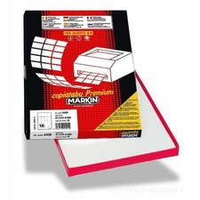 Markin Etichette Laser Adesive Bianche 105X48 mm C/504 -CF1200 - 8007047021892