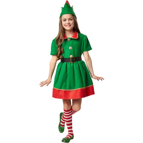 Costume elfo natale bambina - costume,