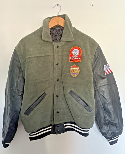 Giacca varsity unisex verde - varsity,