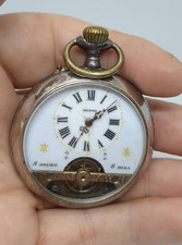 MOTOR (HEBDOMAS) 8 DAYS 8 GIORNI OROLOGIO TASCA POCKET WATCH MONTRE A GOUSSET