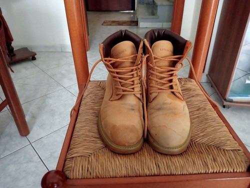 Anfibi uomo lumberjack pelle