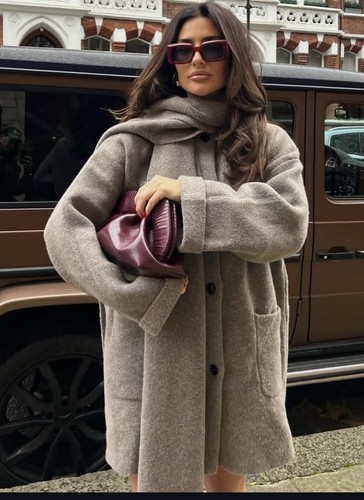 Sciarpa cappotto maglia - , zara