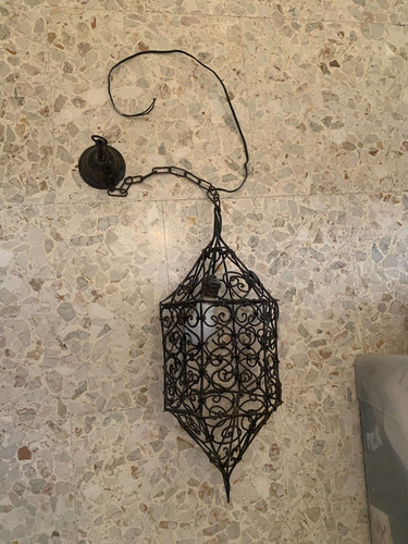 Vintage lampadario ferro - vintage,
