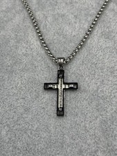 Collana Uomo con Pendente Croce in Acciaio Inossidabile IDEA REGALO UOMO