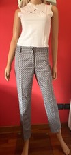Pantalone donna alta moda stile maschile Alberto Biani , pois , tg.44 ,nuovo!
