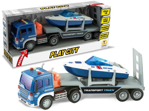 Play city camion con bisarca - play,