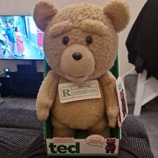Peluche orso parlante film Ted in scatola orso esplicito con bocca in movimento 12 frasi. 