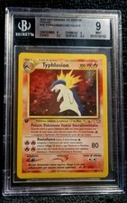 ? Pokemon BGS 9 MINT TYPHLOSION HOLO 18/111 NEO GENESIS 1ST EDITION ITALIAN ?