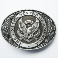 Fibbia USA Con Stemma E Aquila