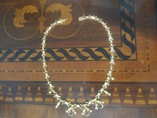 Antico girocollo oro 18 kt originale decò 26 grammi difetti raro bene rifugio 