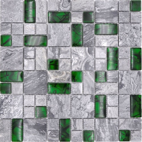 Pietra naturale mosaico vetro