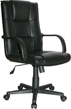 NBrand Sedia Ufficio da Scrivania Operativa Girevole e Regolabile Nero 1421