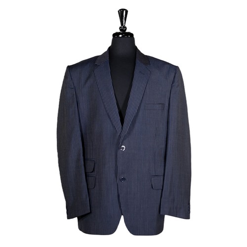 Blazer uomo 46r blu gessato - 46r,