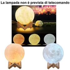 Lampada a forma di Luna 3D