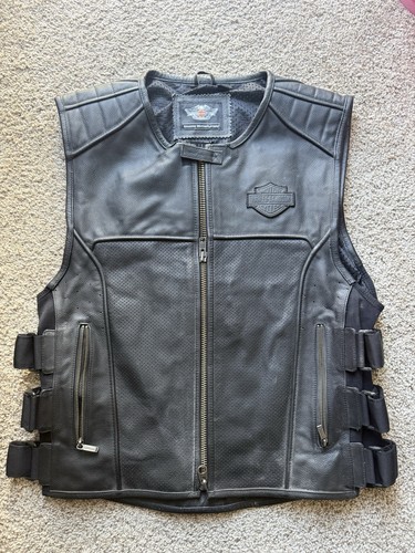 Harley davidson gilet pelle - gilet,