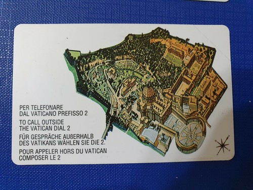 Scheda telefonica vaticano - scheda,