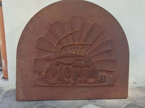 Antica piastra frontone in - piastra,