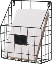 25 X 10 X 30,5 Cm, Cestino per Poste, Porta Giornali, Documenti, in Ferro, a Par