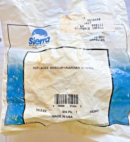 Sierra 3017 mercury - sierra, 18-3017