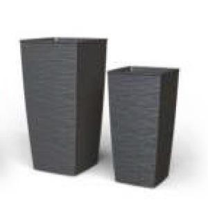 Vaso aurora quadro 25x25x46 - vaso,