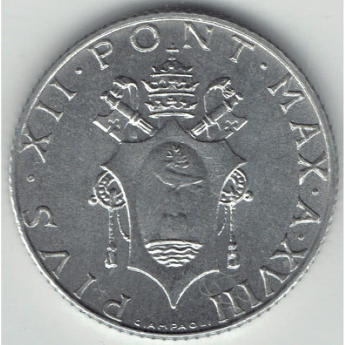 Vaticano lire 1956 - vaticano,