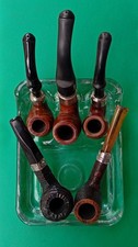 Peterson of Dublin - Lotto di pipe vintage (5 pipe) - supporti in argento sterling