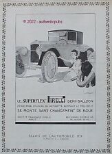 PUBLICITE PIRELLI PNEU SUPERFLEX DEMI BALLON CHIEN A. KOW DE 1924 FRENCH AD PUB