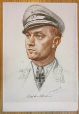 German LW Pilot Walter Oesau postcard Willrich 1940 Cartolina originale Tedesca 