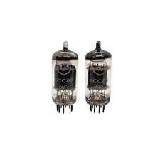 ECC82 MULLARD ANNI '60 VECCHIO LOGO NOS COPPIA TUBI VALVOLE ABBINATI (LC87)