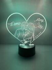 ritratto love heart led logo