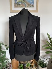 Blazer giacca velluto nero