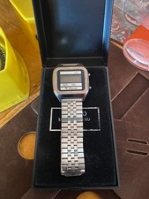 Orologio vintage da polso digitale Precisa con cinturino in metallo anni 80/90