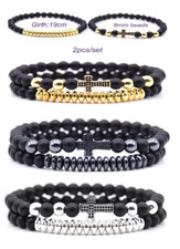  2 Bracciali doppio uomo