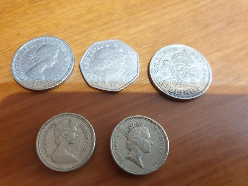 Lotto monete inglesi - lotto, 5
