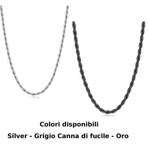 Collana uomo acciaio sagapò - collana,