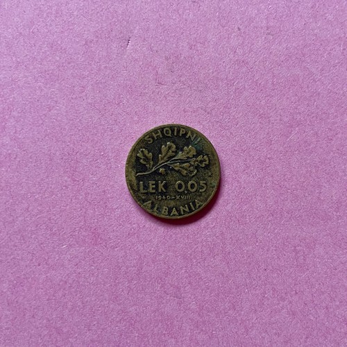 Moneta albania lek 1940 - 0,05,