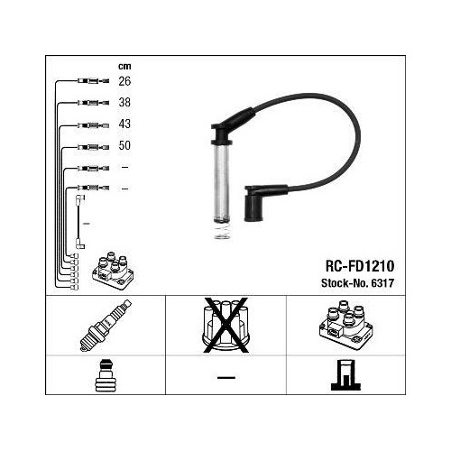 Kit cavi accensione ngk - kit,