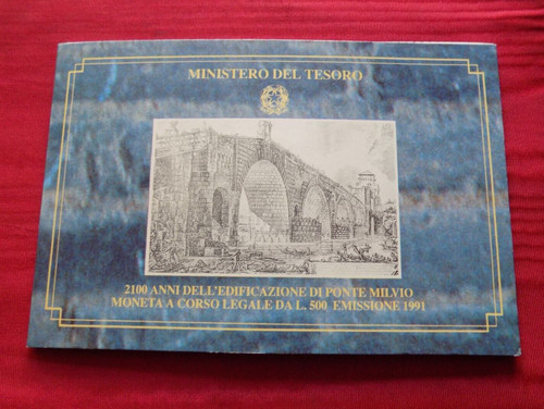 500 lire 1991 fdc - 1991, milvio