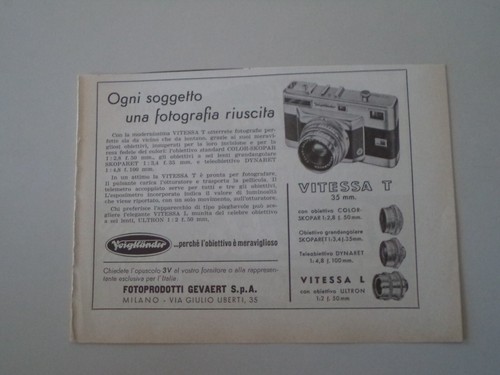 Advertising pubblicità 1957 - pubblicità,