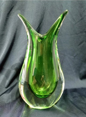 Vaso sommerso vintage verde - vaso,