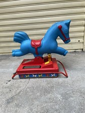 CAVALLO DONDOLO VINTAGE PEG PEREGO ROCKY ELETTRICO GIOCO BAMBINI