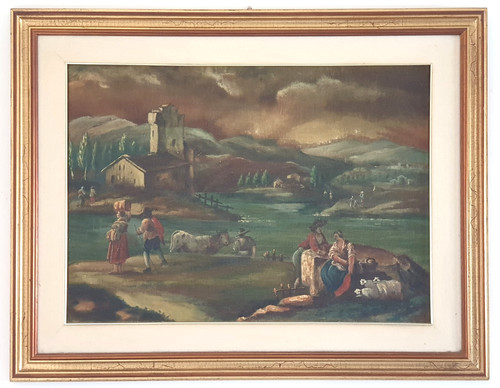 Quadro dipinto olio - , su
