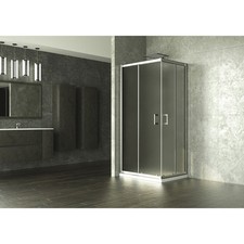 Box doccia angolare cromato